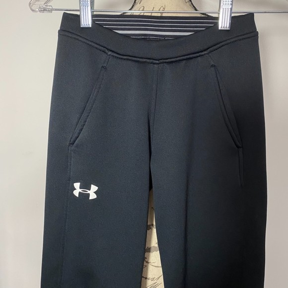 Under Armour Girls Sweat Pants Size Small Black - Picture 3 of 8